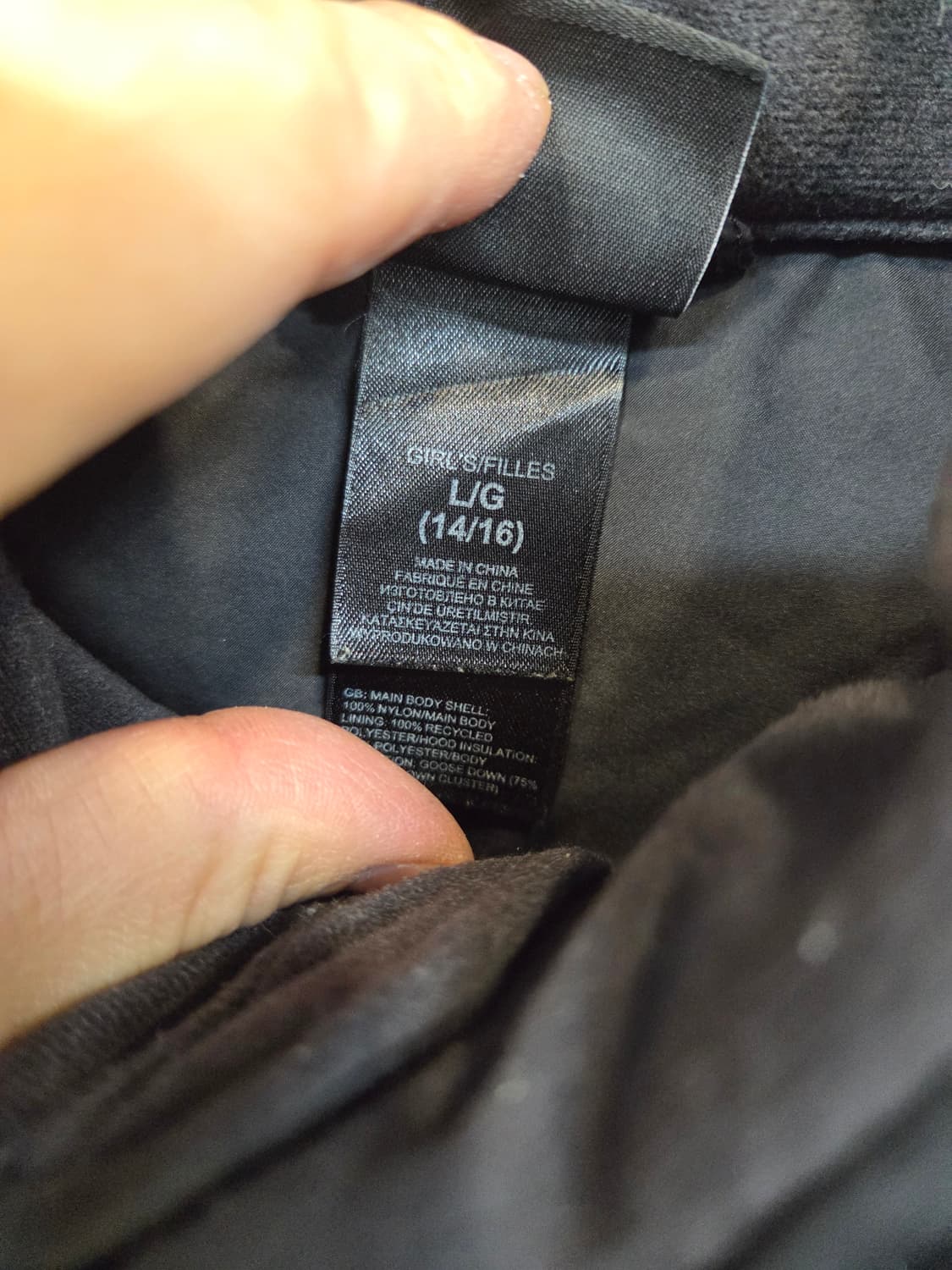 노스페이스 해외판 주니어 경량 패딩코트 14 16 상품이미지4