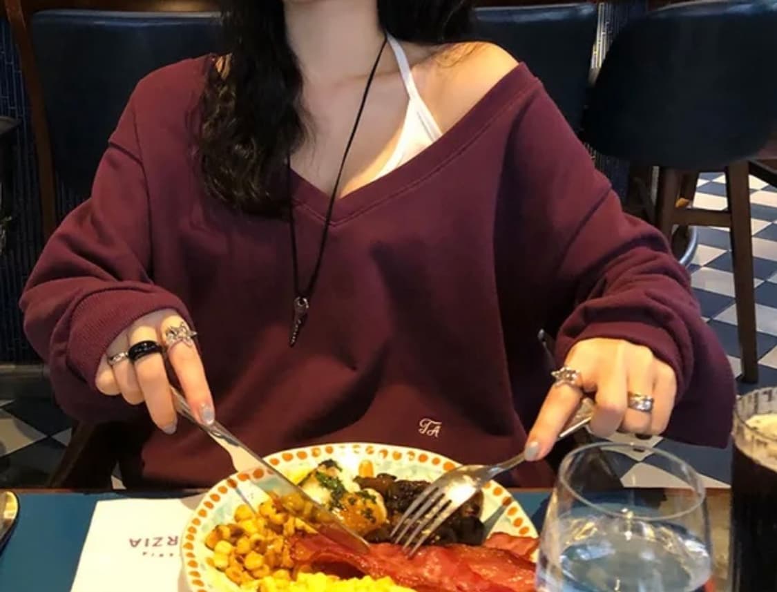 🍇트렌디어패럴 맨투맨 원숄더 새거급 상품이미지1