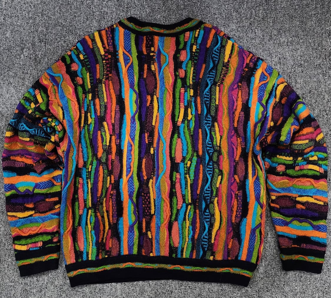 림노스 빈티지 멀티 컬러 케이블 울 니트 M 상품이미지2