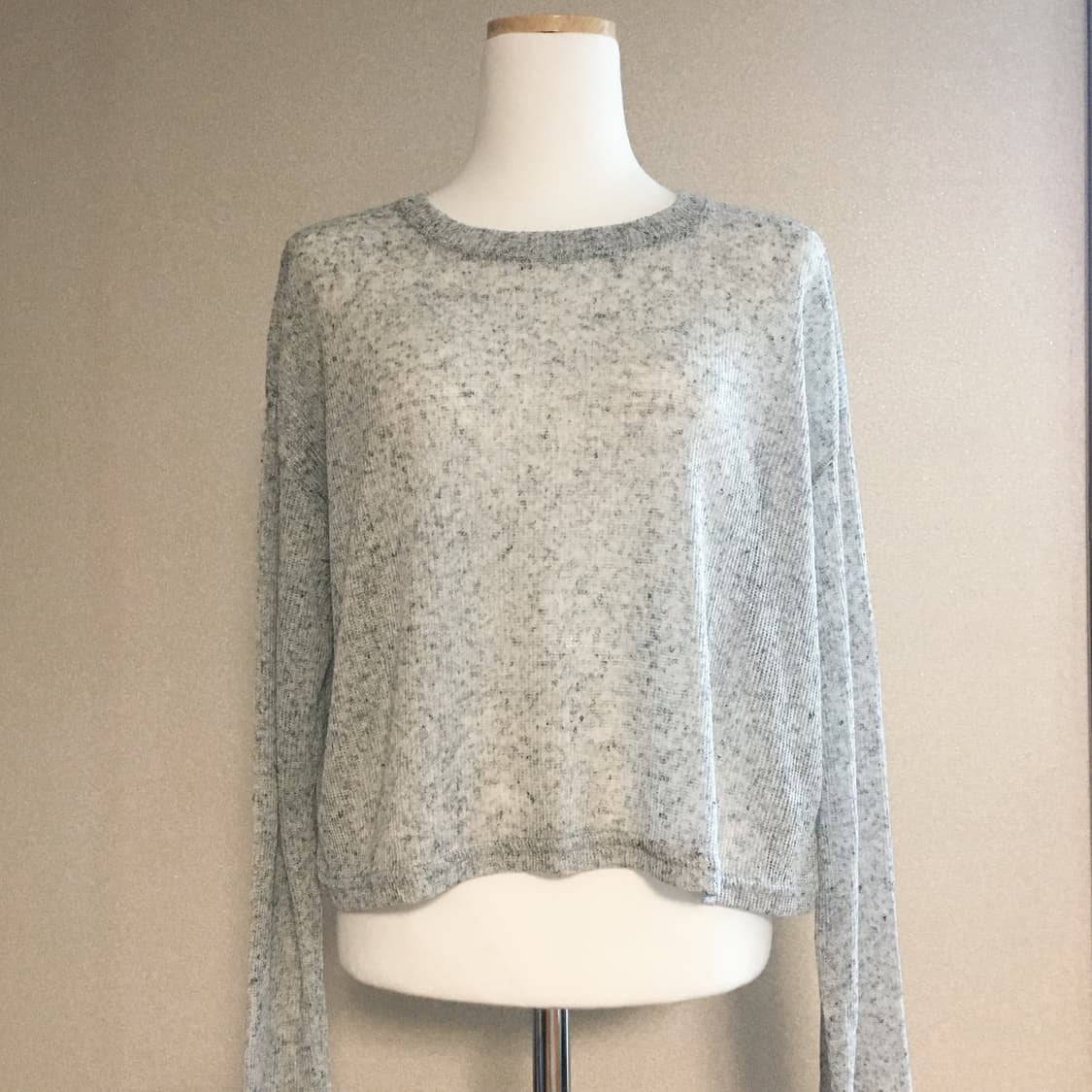 크롭 긴팔 니트 상품이미지2