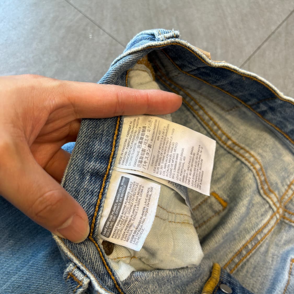 리바이스 정품 바지 오리지널 501 데님 팬츠 상품이미지6