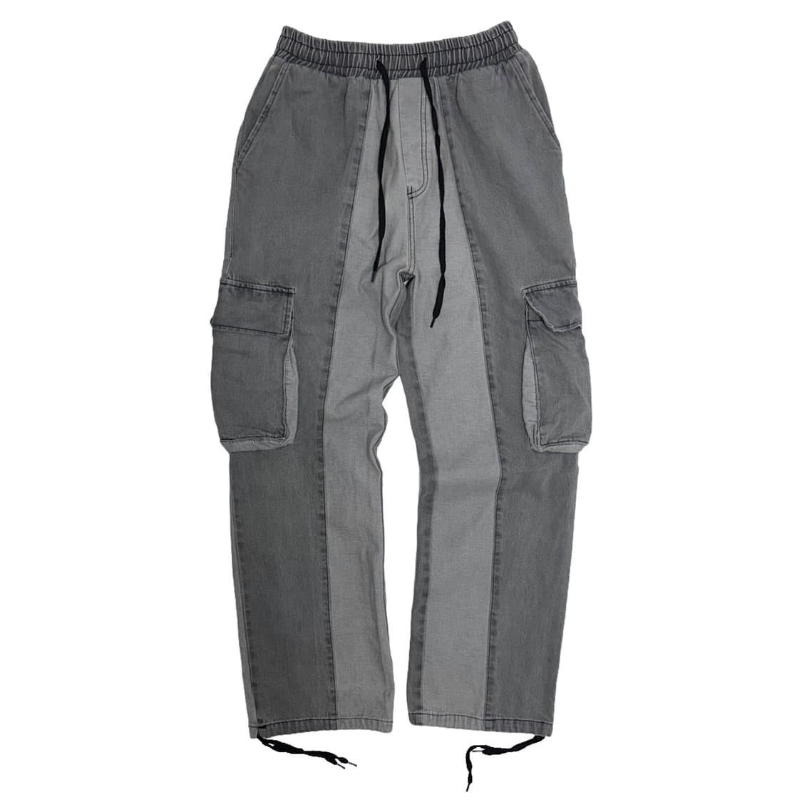 glamour 배색 카고 데님팬츠 청바지 상품이미지1