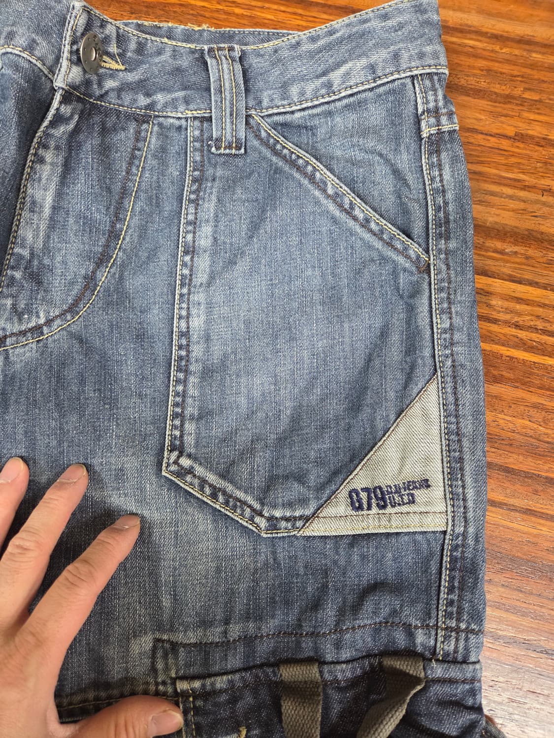 빈티지 du79 멀티포켓 카고 데님팬츠 32 상품이미지5