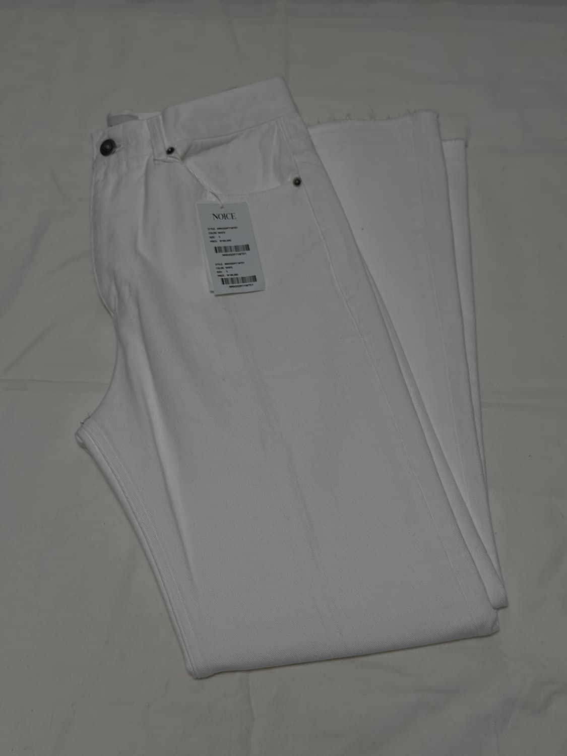 노이스 / 워시드 플레어 진 (화이트) / S 상품이미지4