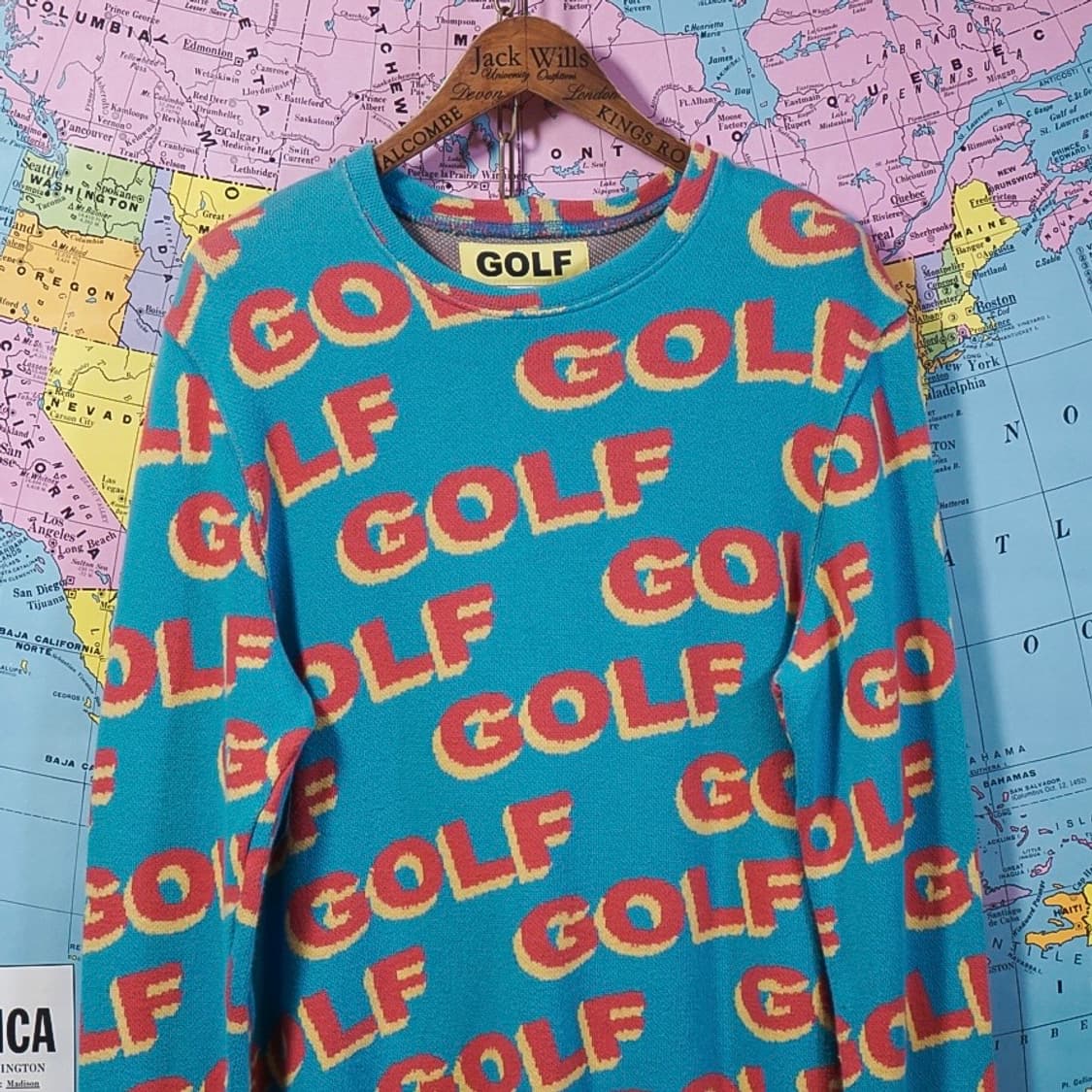 골프왕 3D 로고 니트 상품이미지1