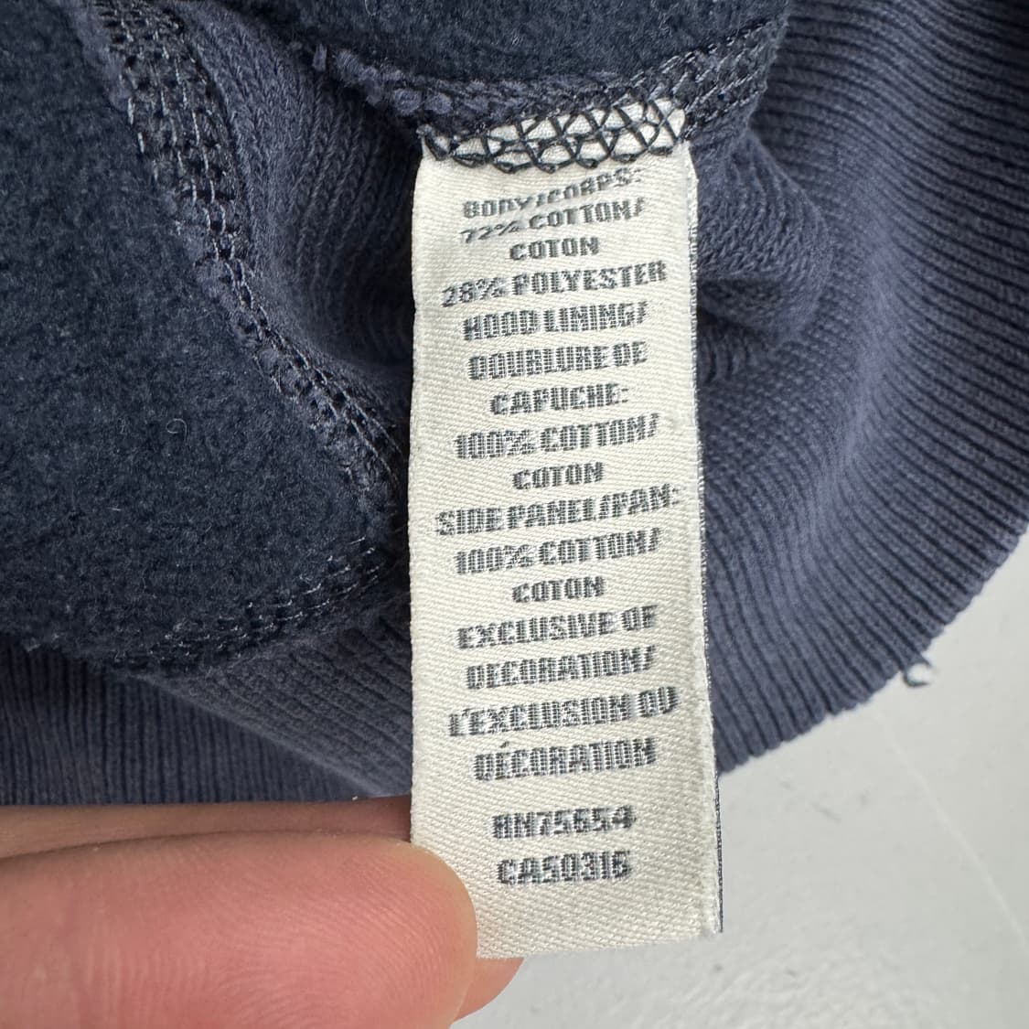 아베크롬비 Y2K 아치로고 후드집업 네이비 상품이미지7