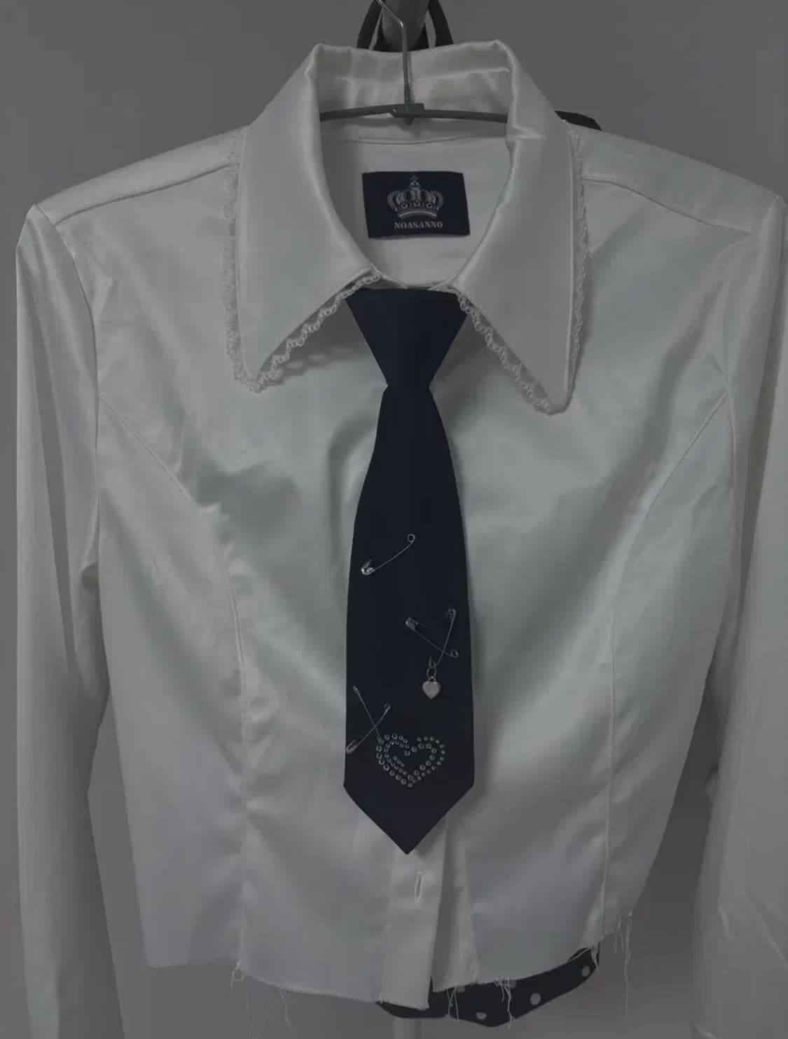 노아상노 레이스 커프스 셔츠+넥타이 일괄 상품이미지1