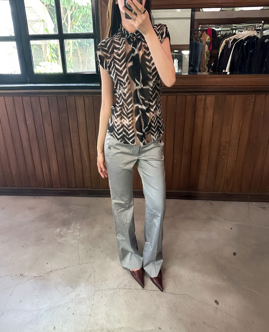 HUGO BOSS zebra wave blouse 상품이미지1