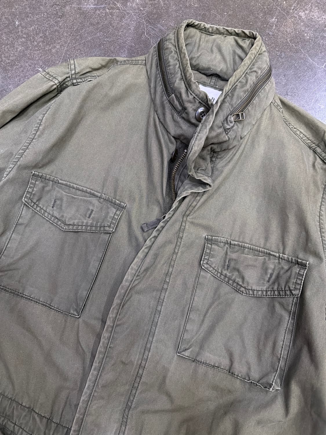 Gap 갭 빈티지 워싱 M65 필드자켓 야상 자켓 올리브 XL 상품이미지3