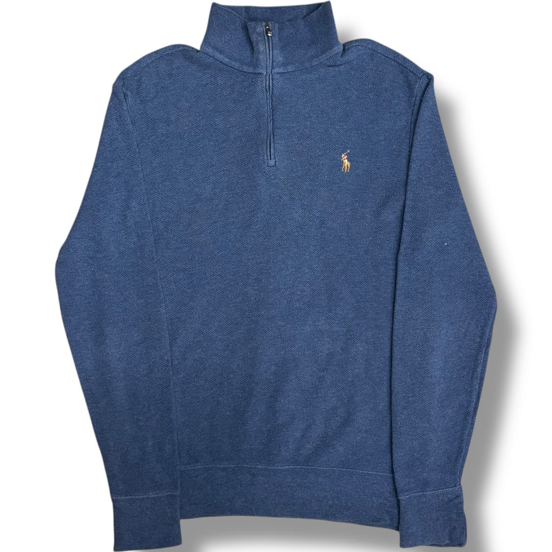 Polo Ralph Lauren 코튼 네이비 하프 집업 스웨터 상품이미지1