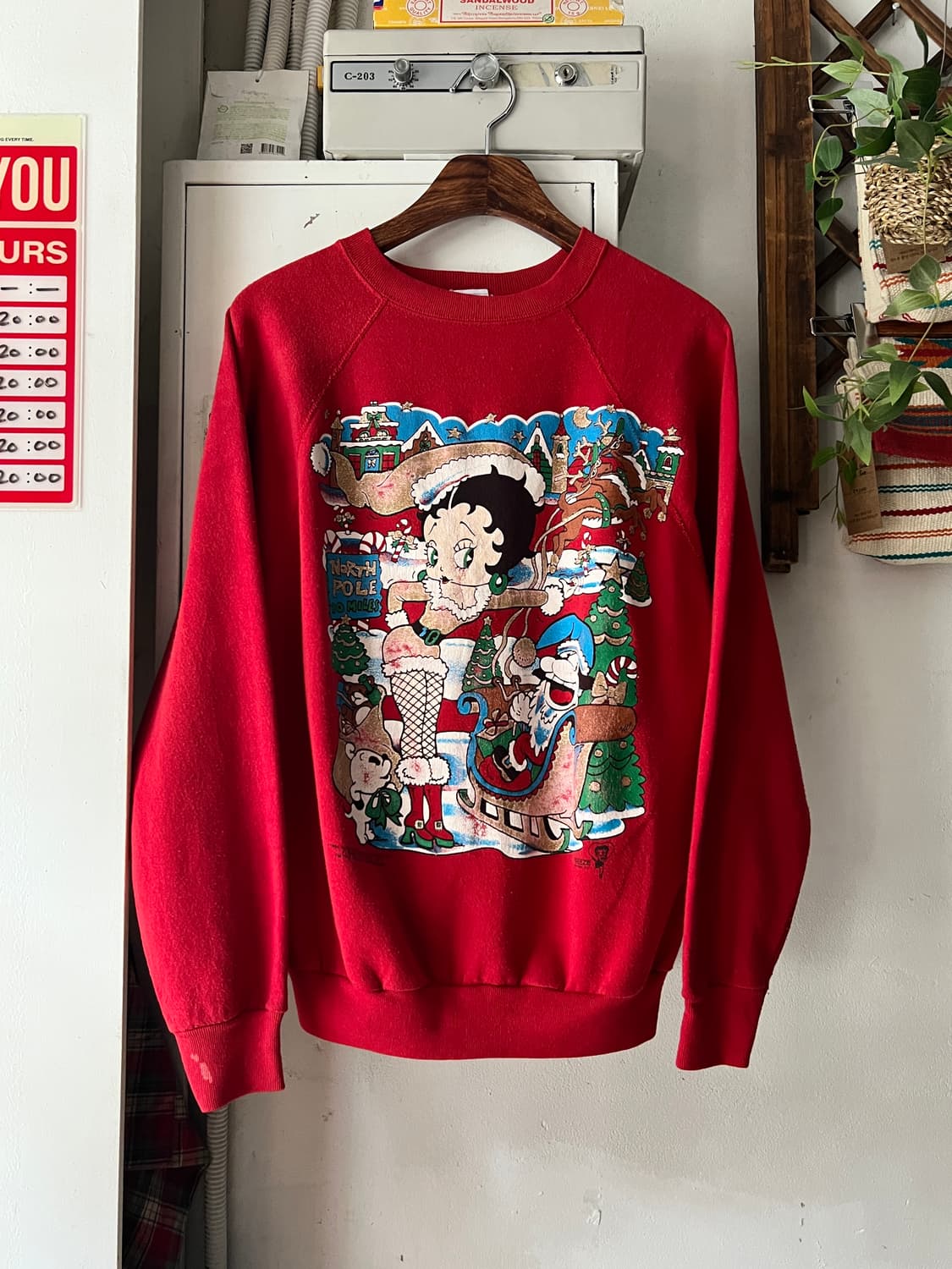 [XL]90's Made in USA 오리지널 쿨키즈 베티붑 스웻셔츠 상품이미지1