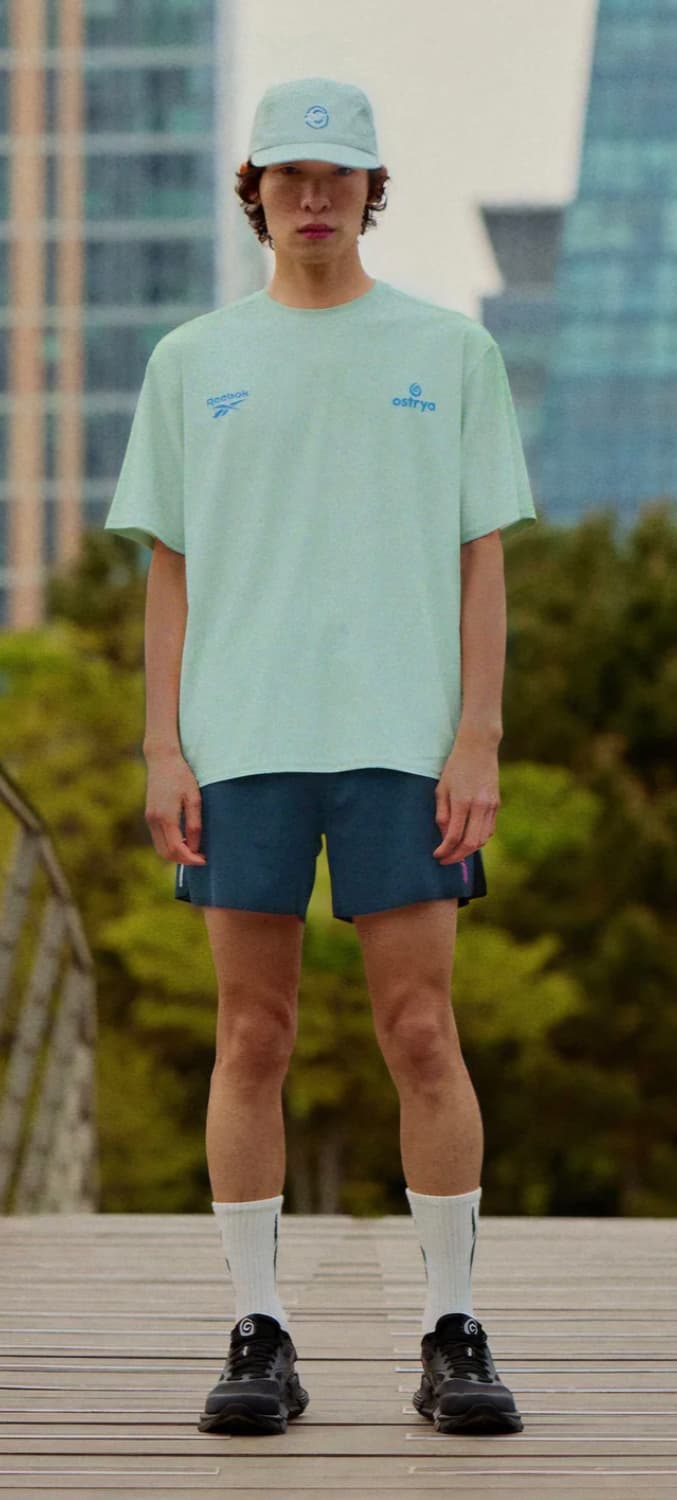 리복 X 오스트리야 퍼포먼스 반팔 티 L 세이지그린 상품이미지2