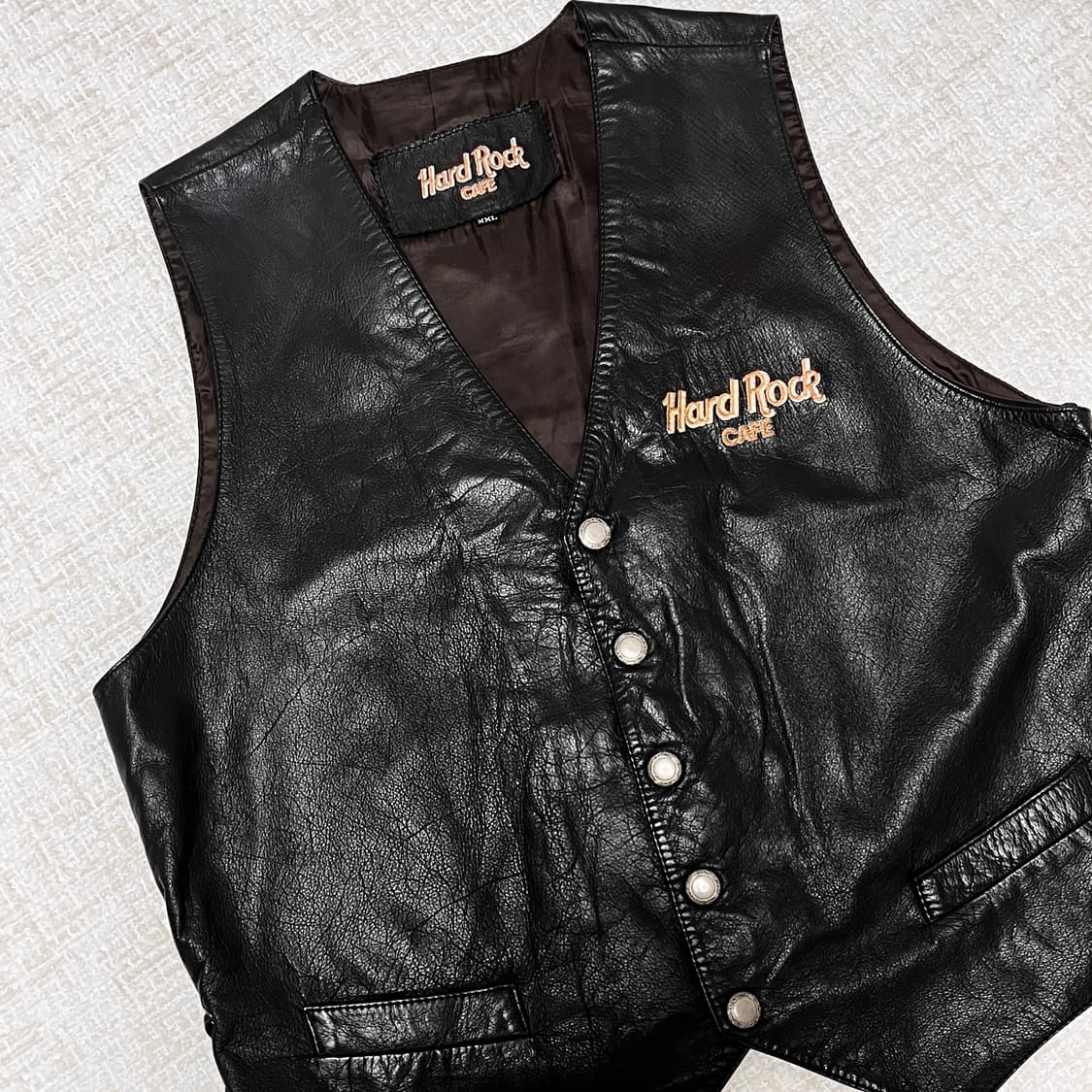 Hard Rock Cafe 가죽 조끼 하드락카페 상품이미지2