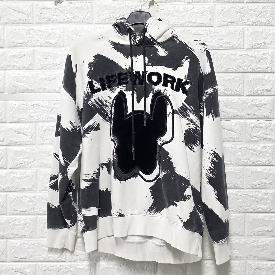 택포// 라이프워크 패턴 후드티 L 상품이미지1