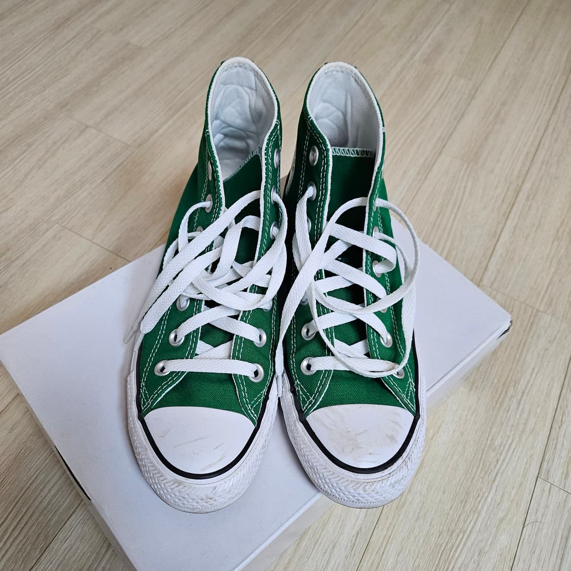 (실착1회) 컨버스 척테일러 올스타 아마존그린 235 상품이미지1