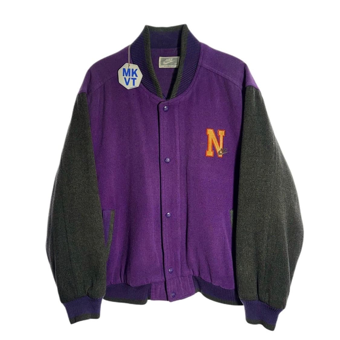 나이키 90‘s 삼나스포츠 로고 패치 울 바시티 자켓 상품이미지1