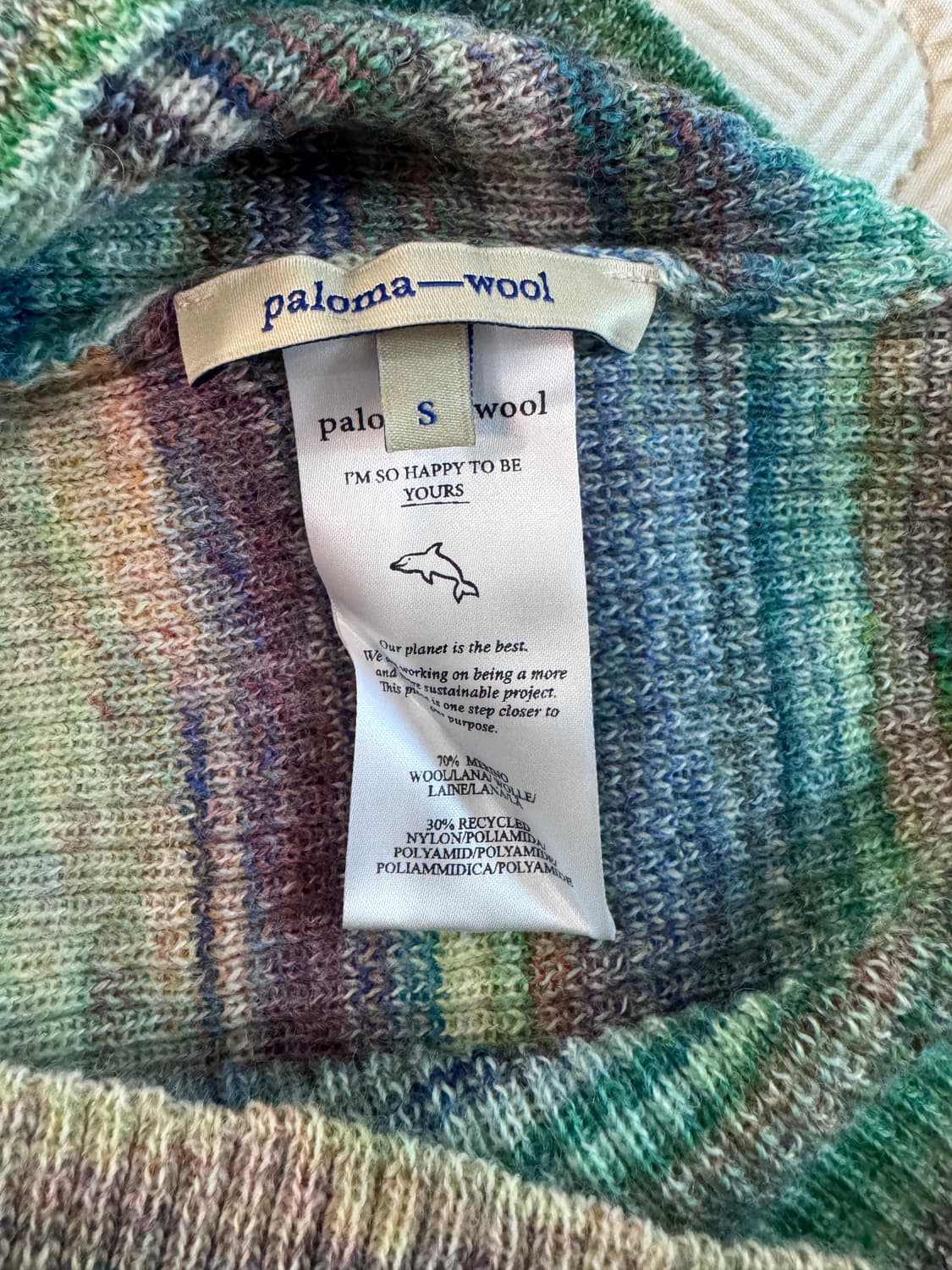 paloma wool 콘코르디아 브이넥 니트 그린색상 판매합니다 상품이미지3