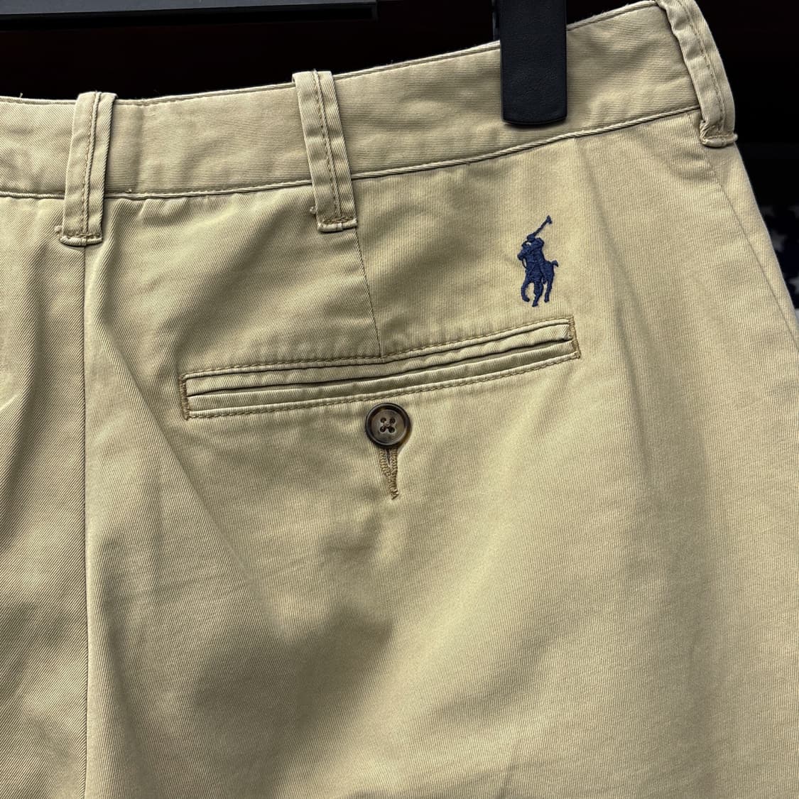 신형라벨 폴로 랄프로렌 클래식 치노 쇼츠팬츠 포니자수 베이지 N1109  상품이미지6