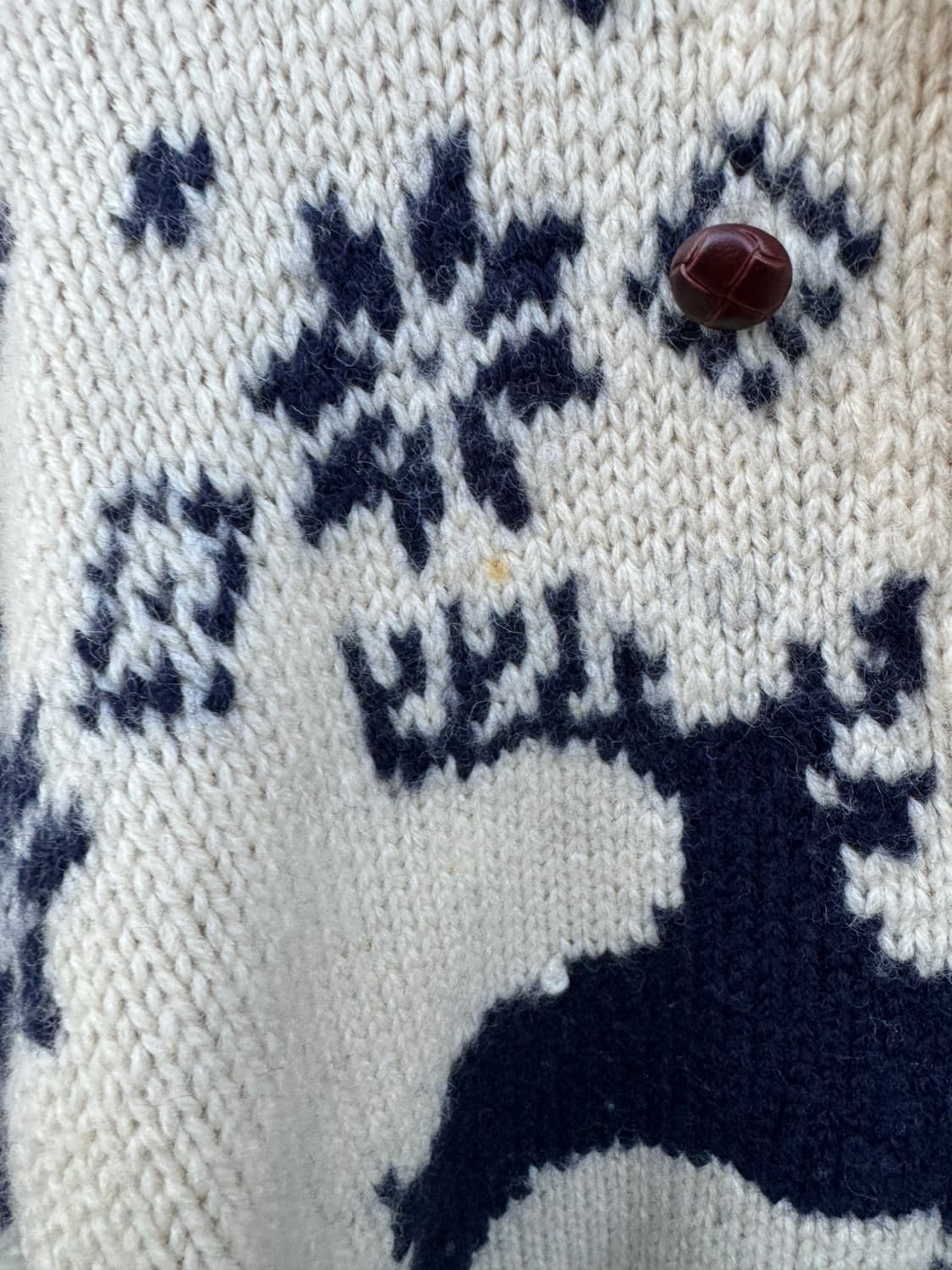 90~00s 폴로 랄프로렌 노르딕 패턴 울 핸드 니트 가디건 s 상품이미지7