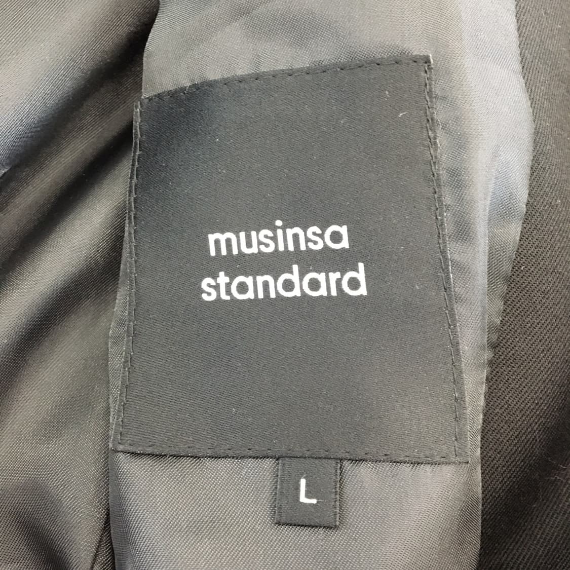 무신사스탠다드 트렌치코트 울혼방 L 블랙  상품이미지6