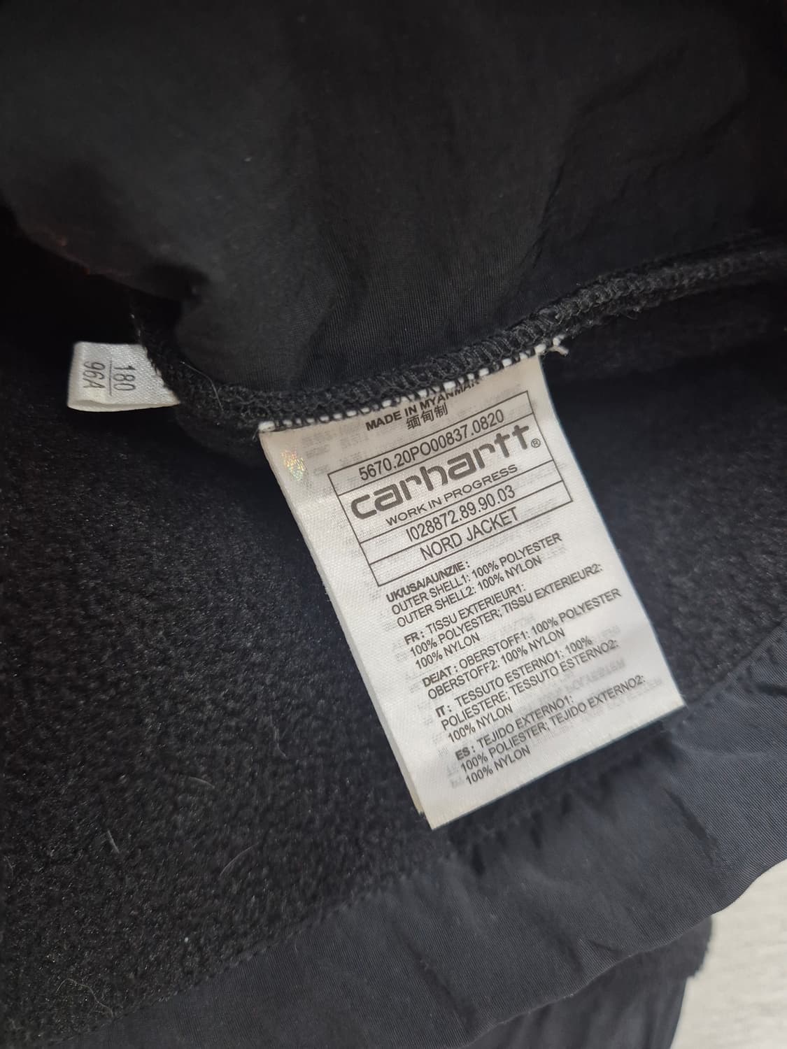 칼하트 플리스 집업 노드 자켓 / 105 (정품) 상품이미지5