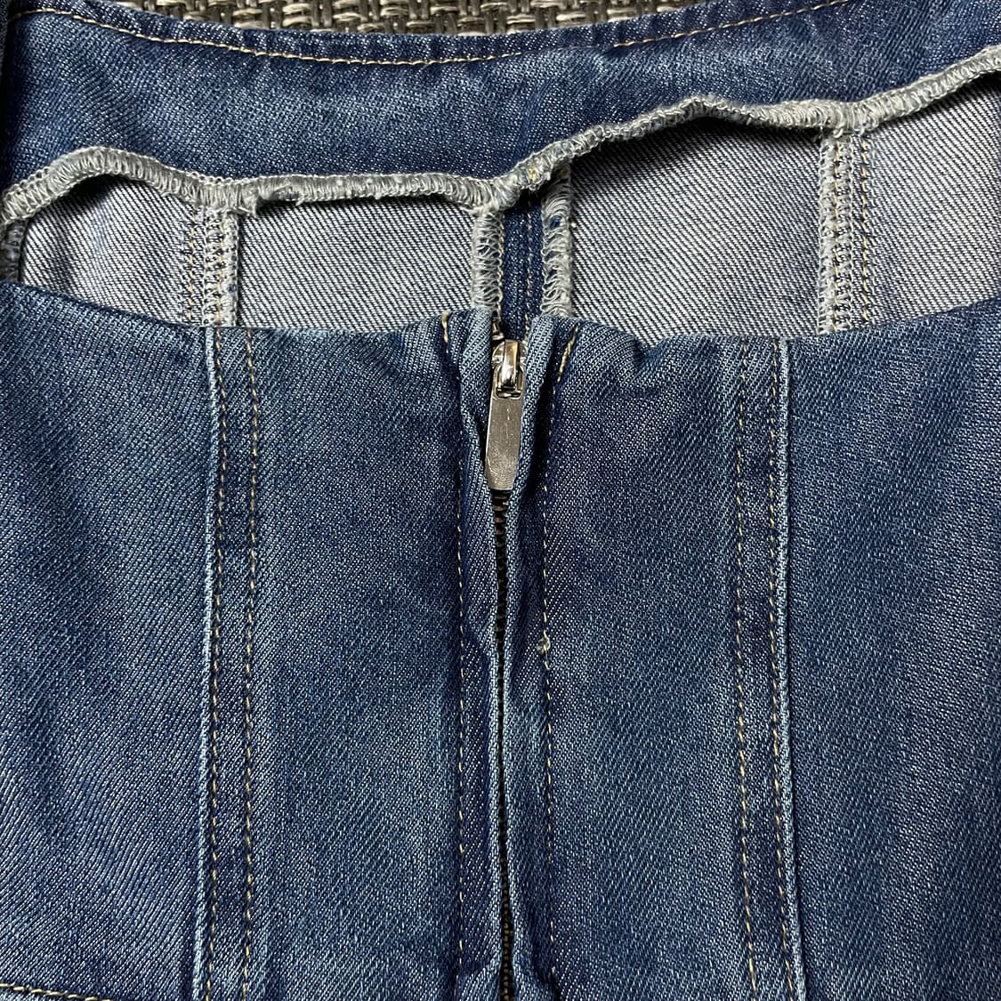 [새상품] 플라스틱아일랜드 데님 나시 롱 원피스 상품이미지6