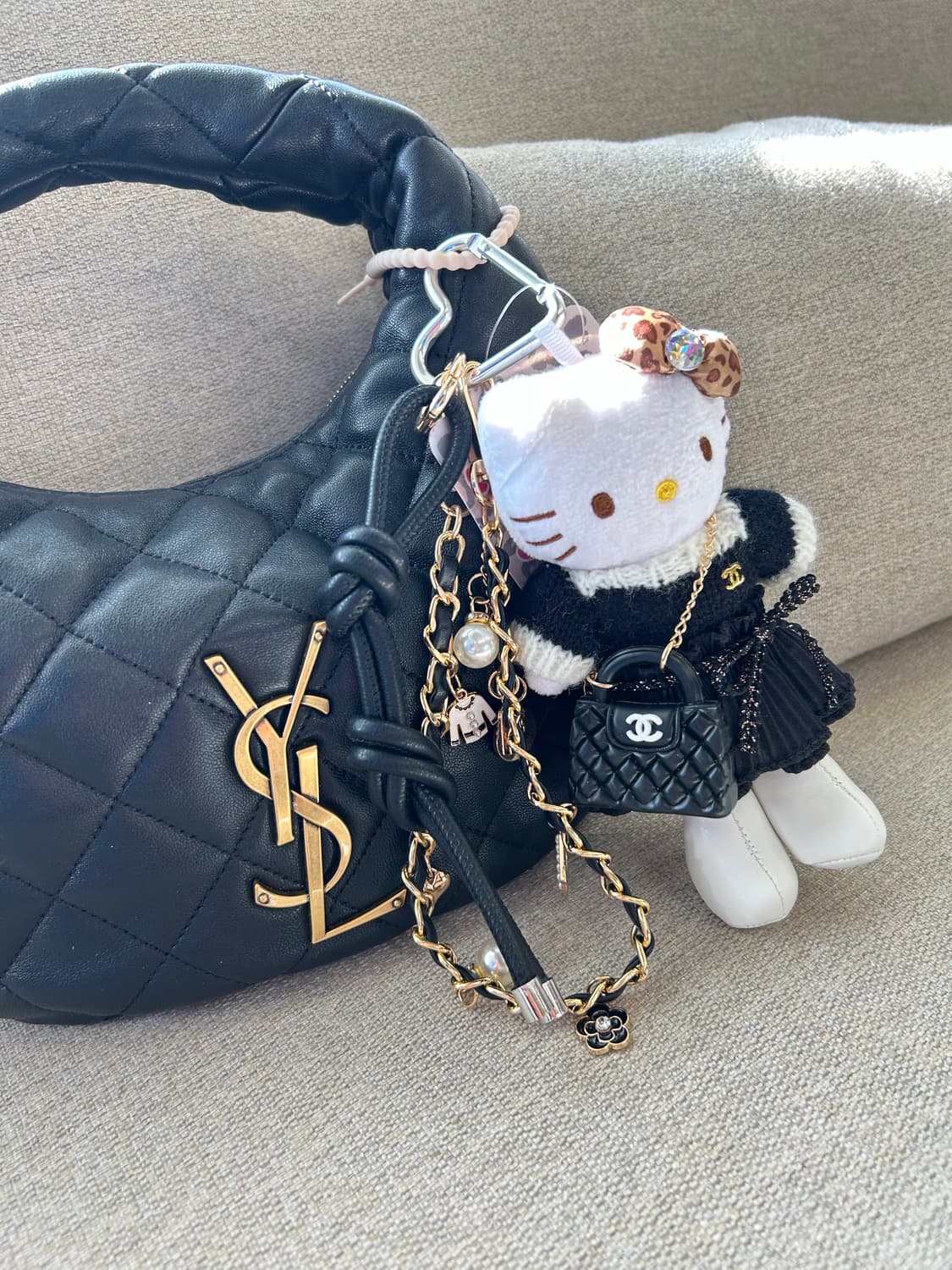 (26)롱다리키티 커스텀키링-🖤 Black Classic 🖤 상품이미지4