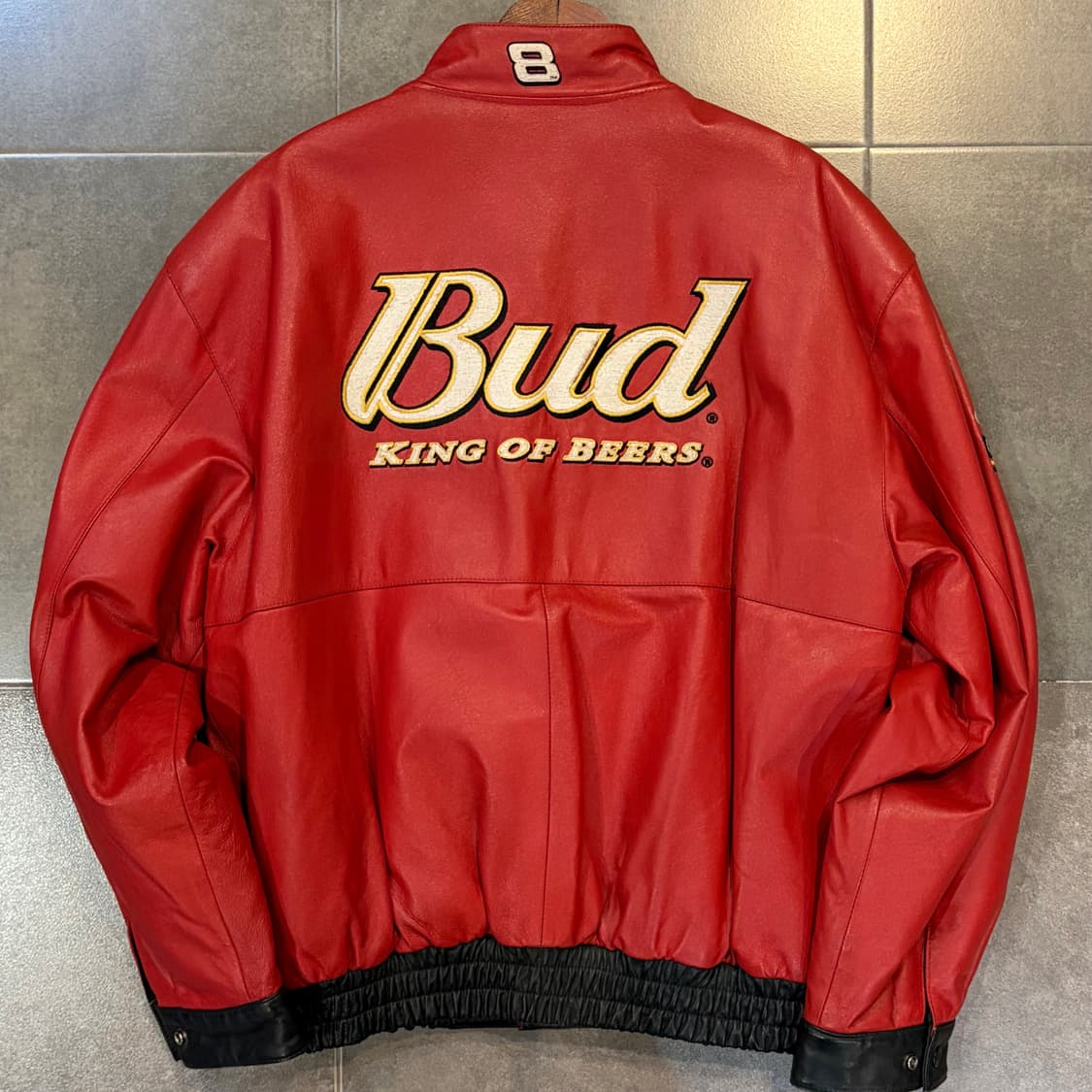 [No.9] JH Design 버드 와이저 레더 레이싱자켓 상품이미지2