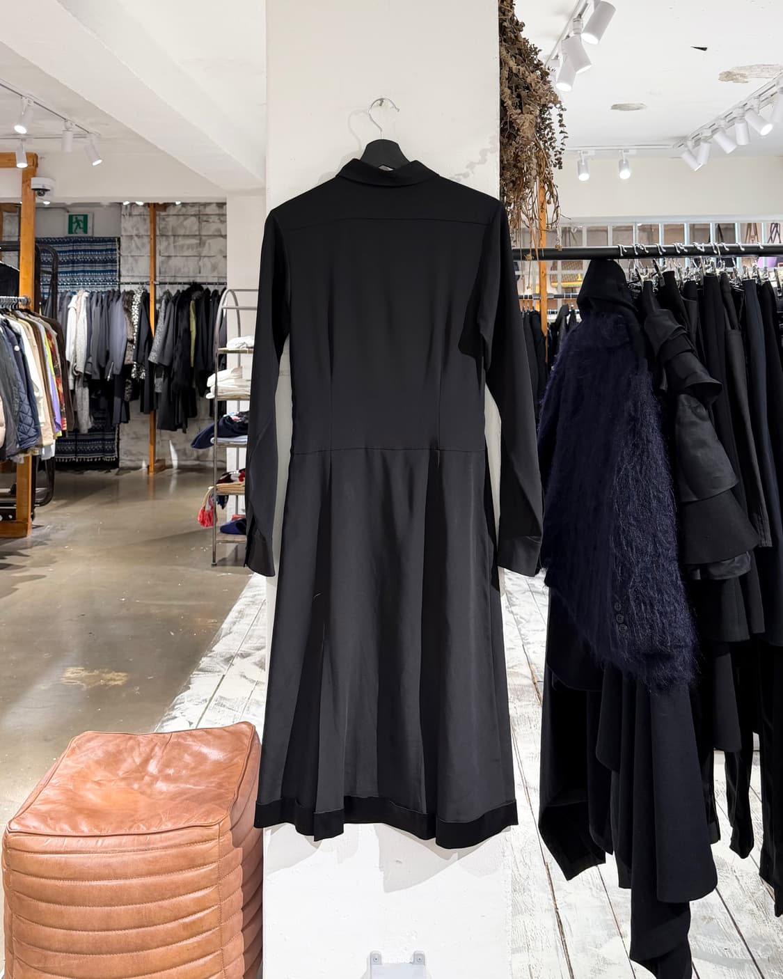 질샌더 블랙 롱 폴리에스터 셔츠 원피스 상품이미지6