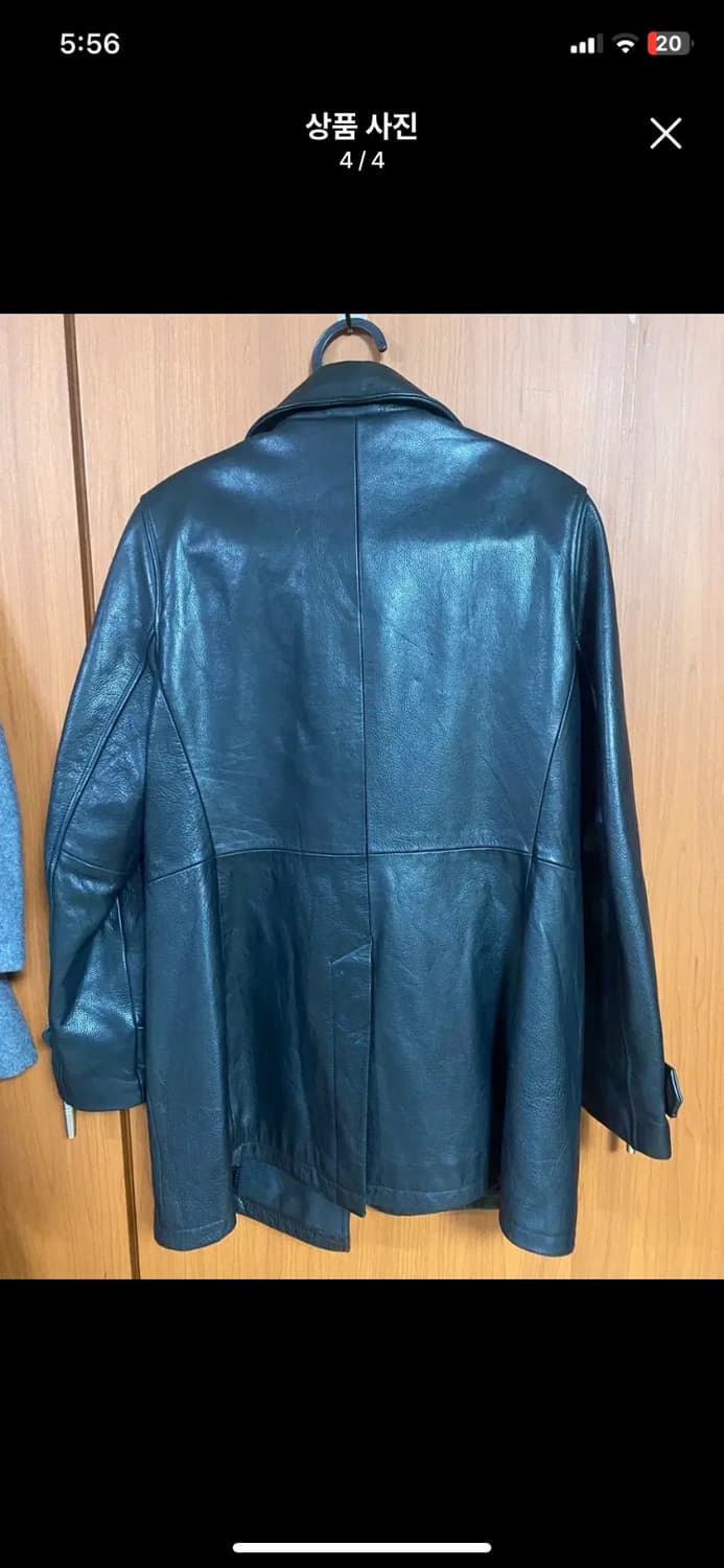 [GAP] 올드갭 카우레더 더블 자켓 M사이즈 상품이미지4