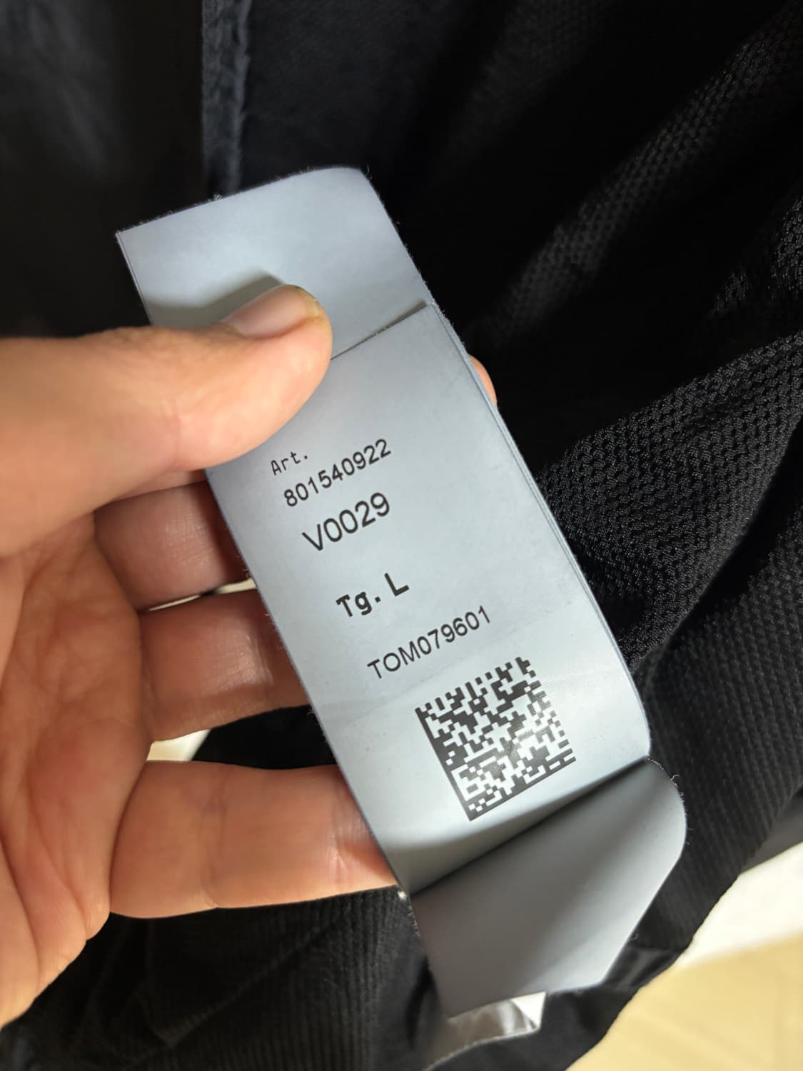 스톤아일랜드 24ss 크링클랩스 블랙 L 바람막이 상품이미지5