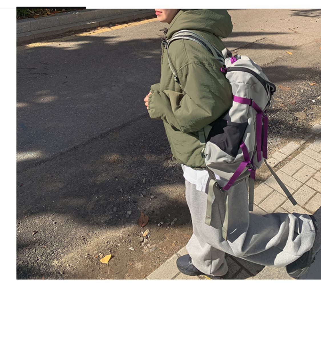 Vintage 바드리 패딩 점퍼 (카키) 상품이미지4