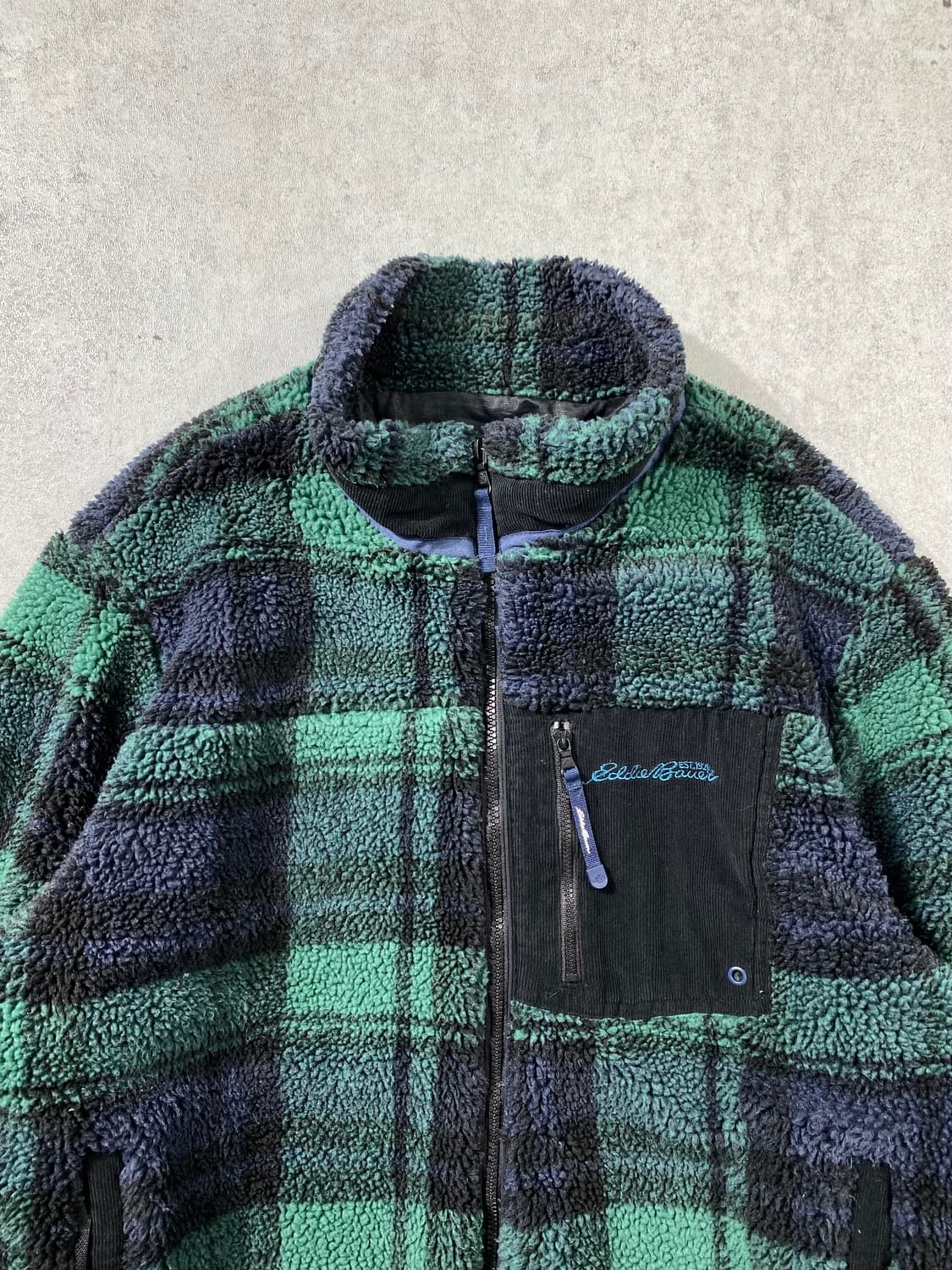 [2XL] Eddie Bauer 에디바우어 체크 플리스 자켓 상품이미지2