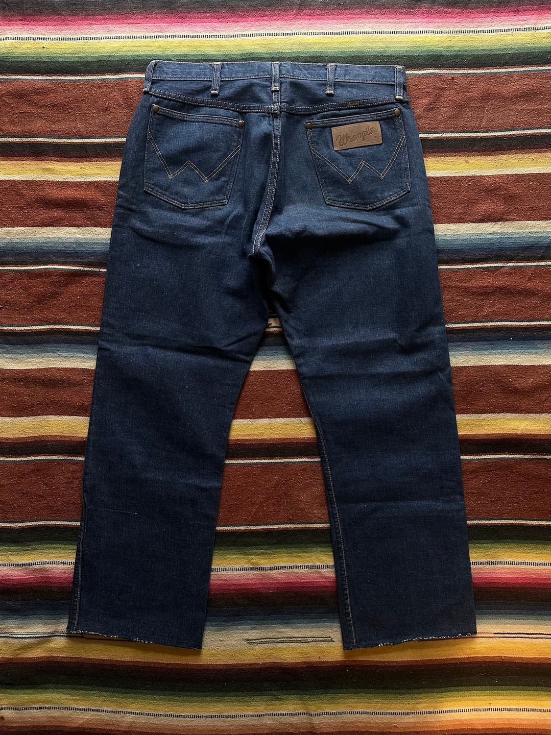 70s USA 빈티지 랭글러 13MWZ 셀비지 데님 팬츠 상품이미지6