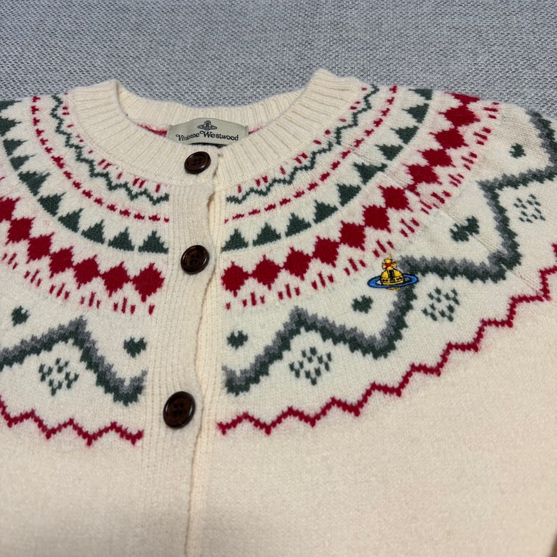 비비안웨스트우드 노르딕 패턴 가디건 상품이미지2