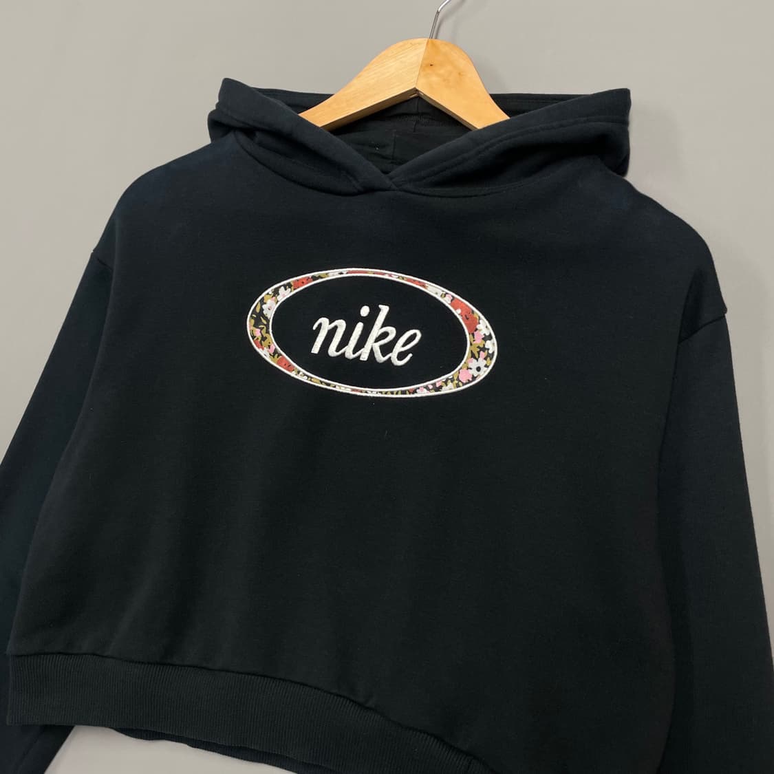 나이키 크롭 후드티 블랙 여성 S [041504] 상품이미지3