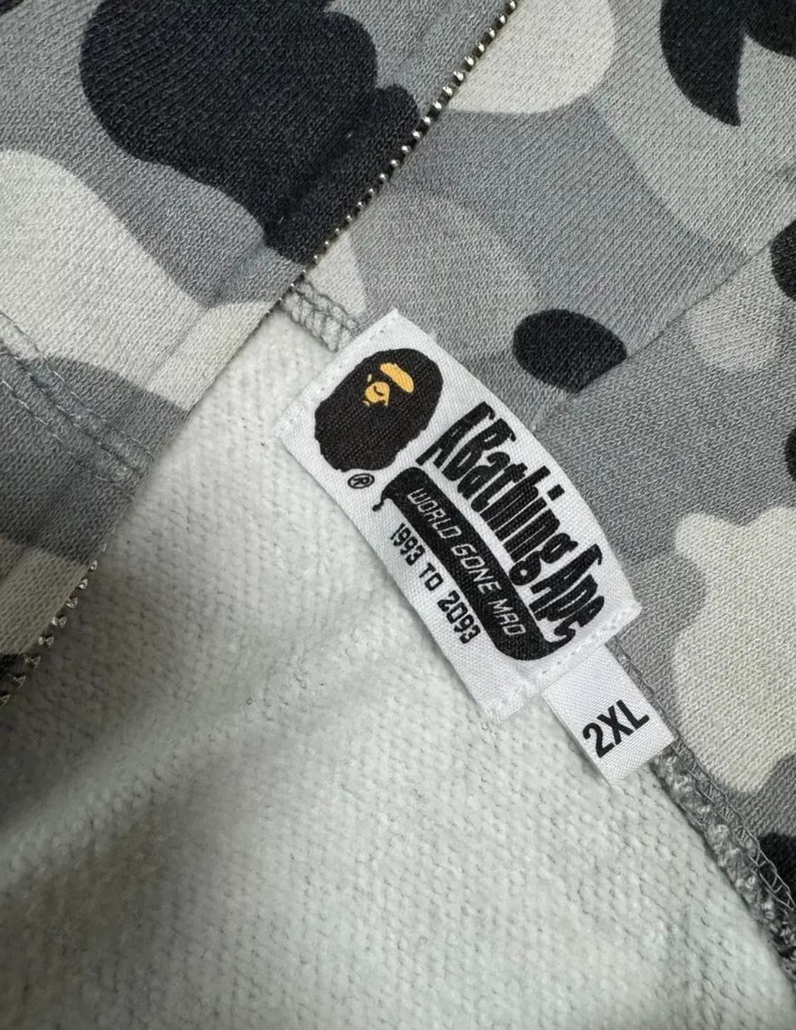 베이프 샤크후드 회색 그레이 2xl 상품이미지2