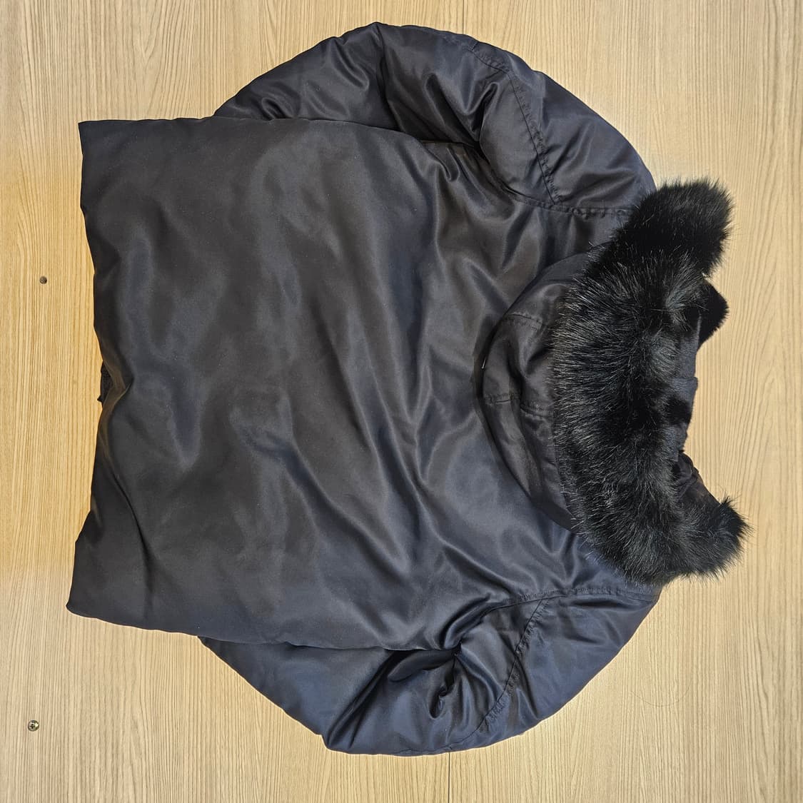 리바이스 후드 퍼 패딩M 상품이미지5