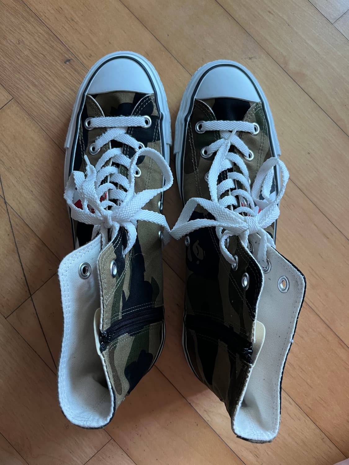 [280] 베이프 스타 샤크 카모 컨버스 하이탑 bape 상품이미지1