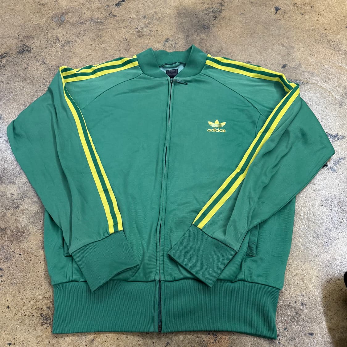 아디다스 초노 그린 옐로우 슈퍼스타 올드스쿨 져지 트랙탑 100 상품이미지2