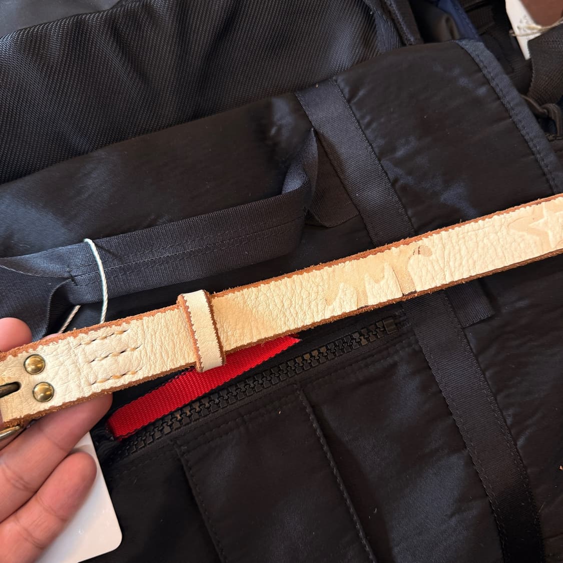 캐피탈 에스닉 음각 가죽 벨트 상품이미지4