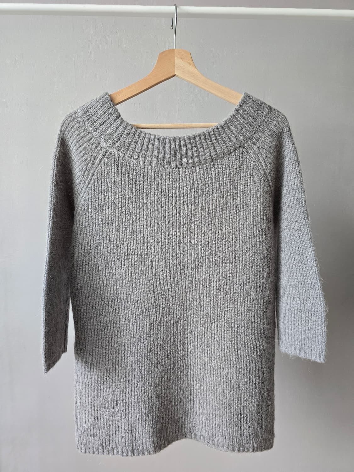 COMME CA ISM V넥 알파카 혼방 니트 상품이미지5