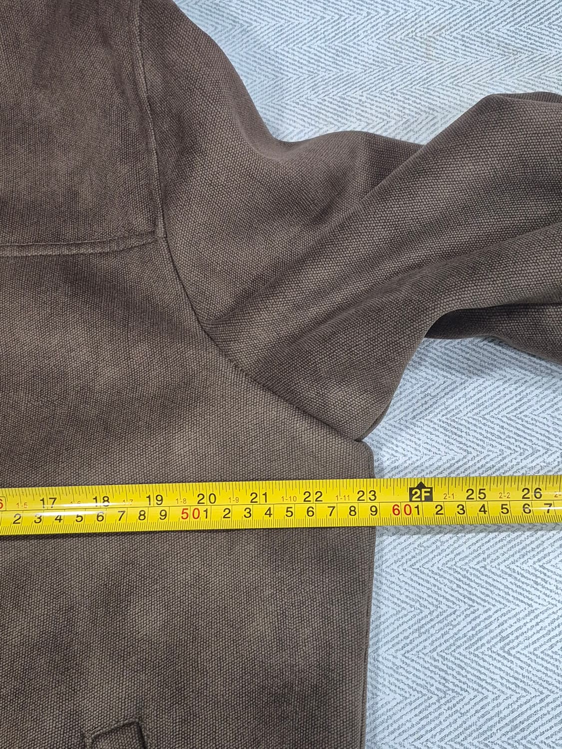 INI HOMME 스웨이드 스타일 브라운 무스탕 자켓 남성 100사이즈 상품이미지8