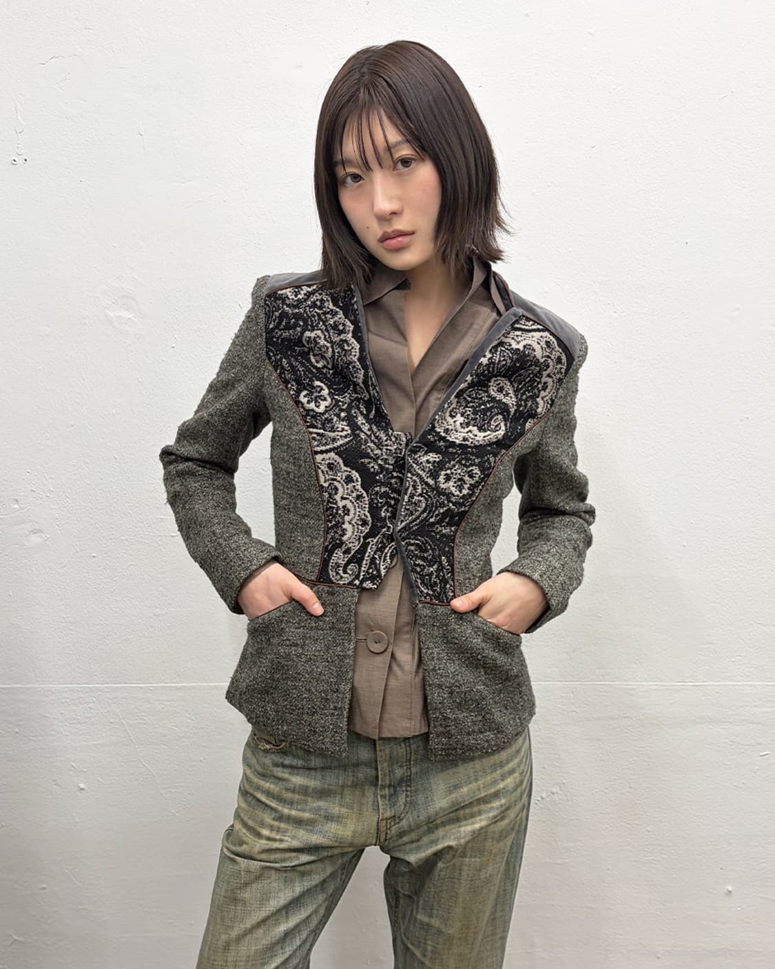 에트로 페이즐리 패널 테일러드 자켓 상품이미지1