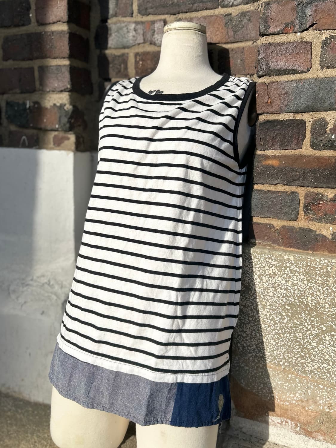 00s jpn 모리걸 하구미 스트라이프 나시 상품이미지1