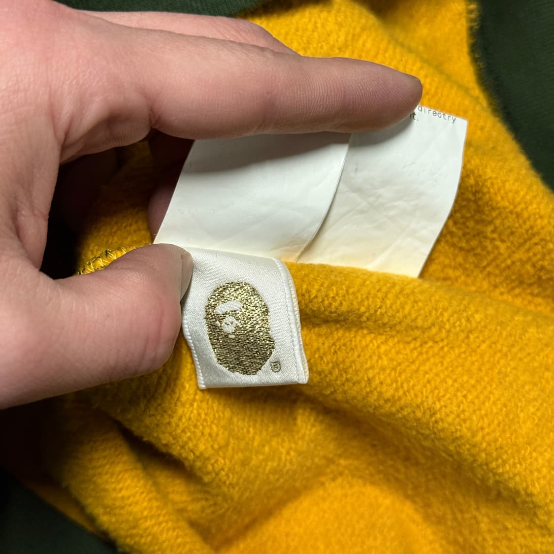 정품 베이프 이세탄 리미티드 에디션 체크 판다 풀 집업 후디 상품이미지10