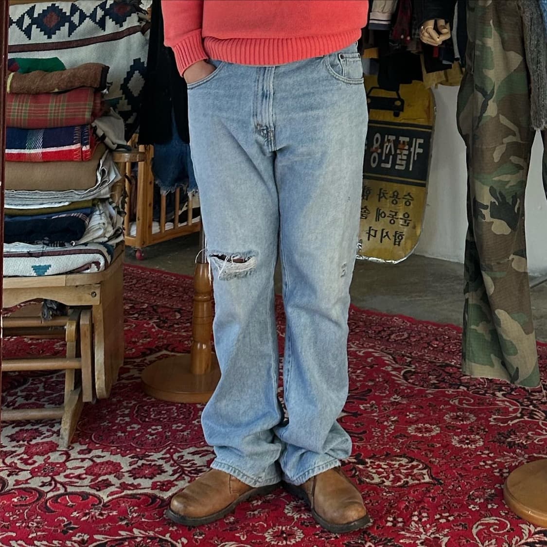 (착용컷) 리바이스 517 부츠컷 진 (33-34) 상품이미지2