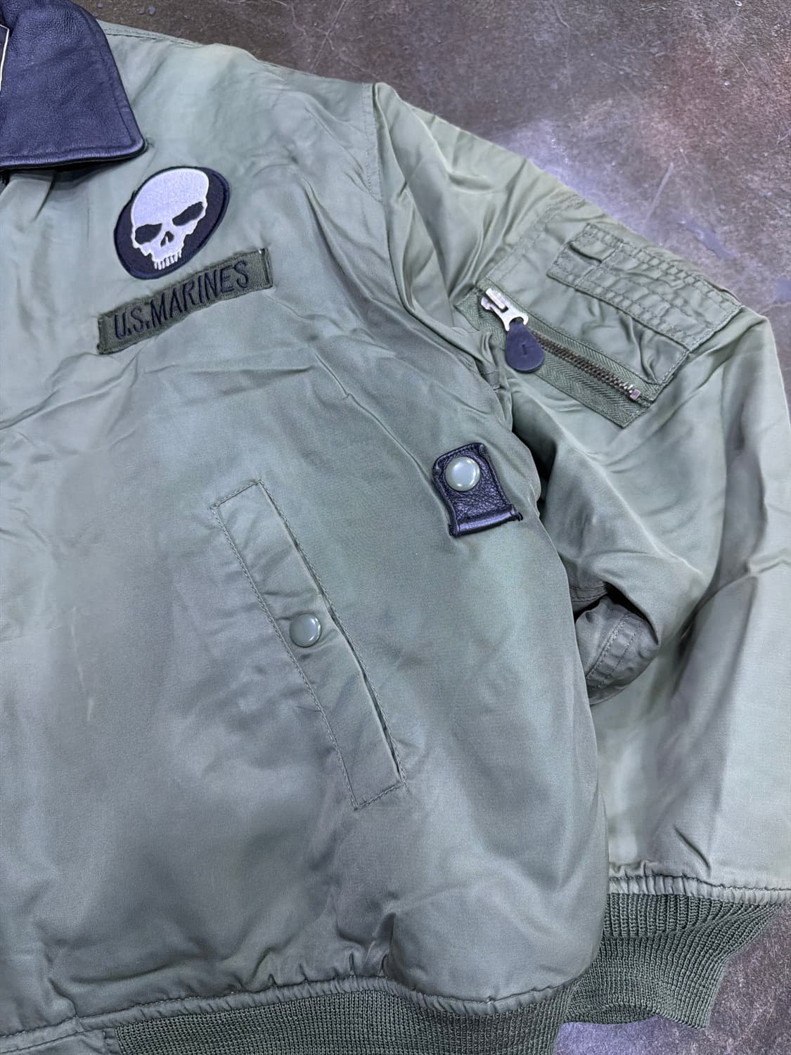 메데코 US 마린 항공점퍼 와펜 커스텀 XL 상품이미지6