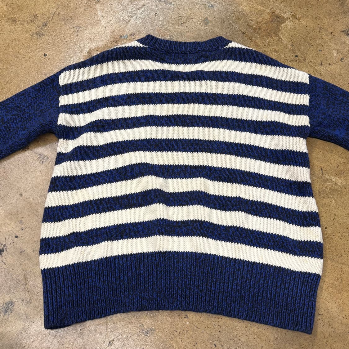 [정품/XS] 쥬시꾸뛰르 닻 자수 니트 블루 b19 상품이미지4