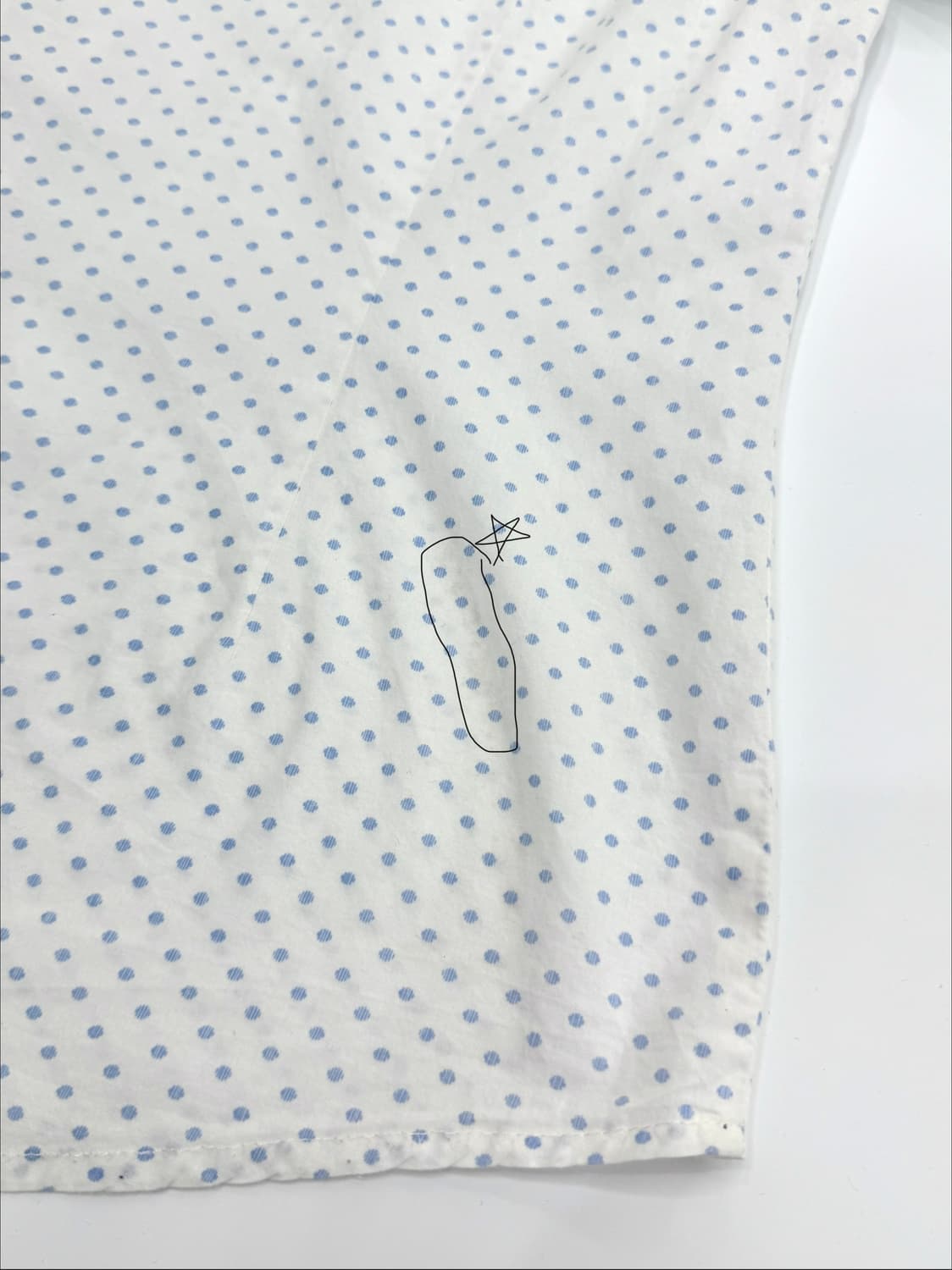 빈티지 타미 힐피거 블루 도트 반팔 라인 셔츠 상품이미지7